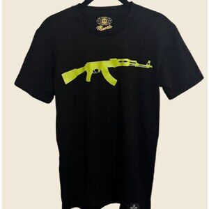 HASTA MUERTE Hustle Daily Graphic Ak47 T-Shirt Size S